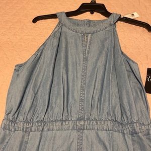 Denim maxi dress